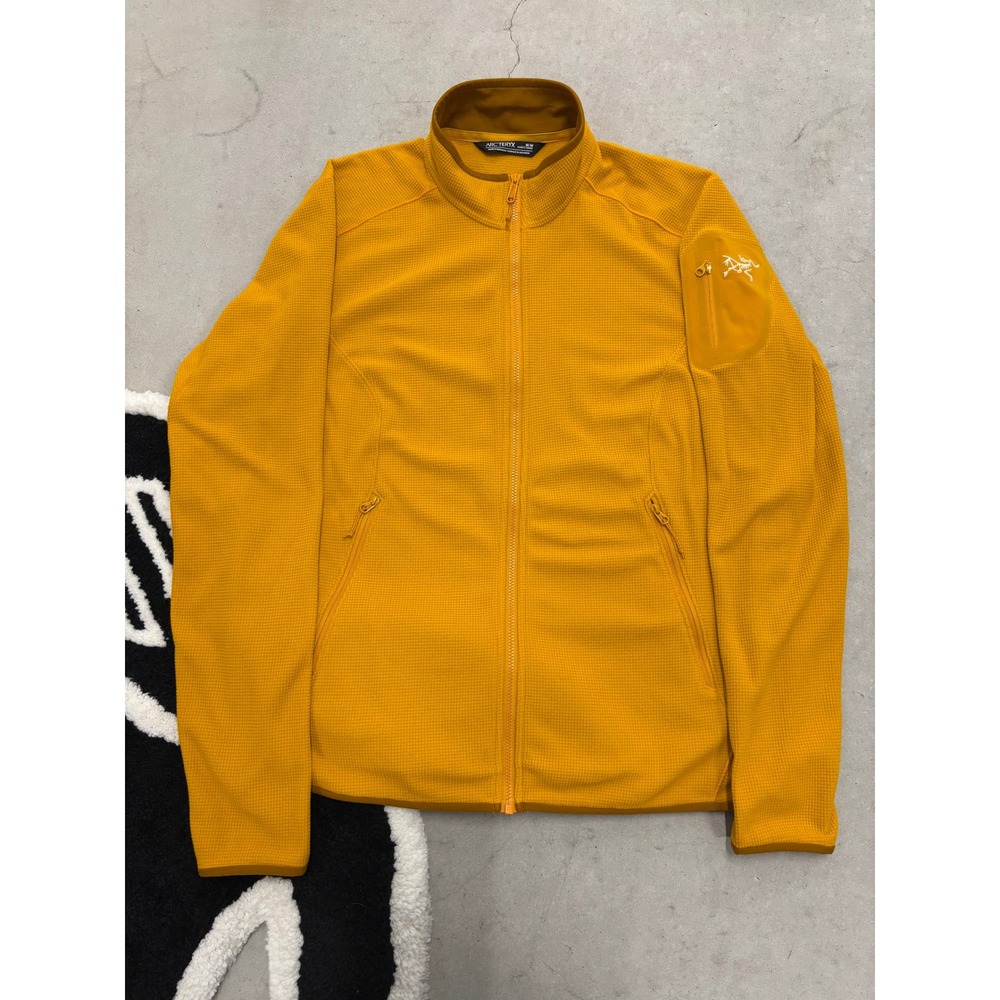 Arcteryx Delta LT Jacket Womens Medium Yellow Polartec Fleece Full Zip